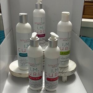 I.M. Society Curly Hair System. Shampoo, Conditioner, Gel & 2 Curl Cream